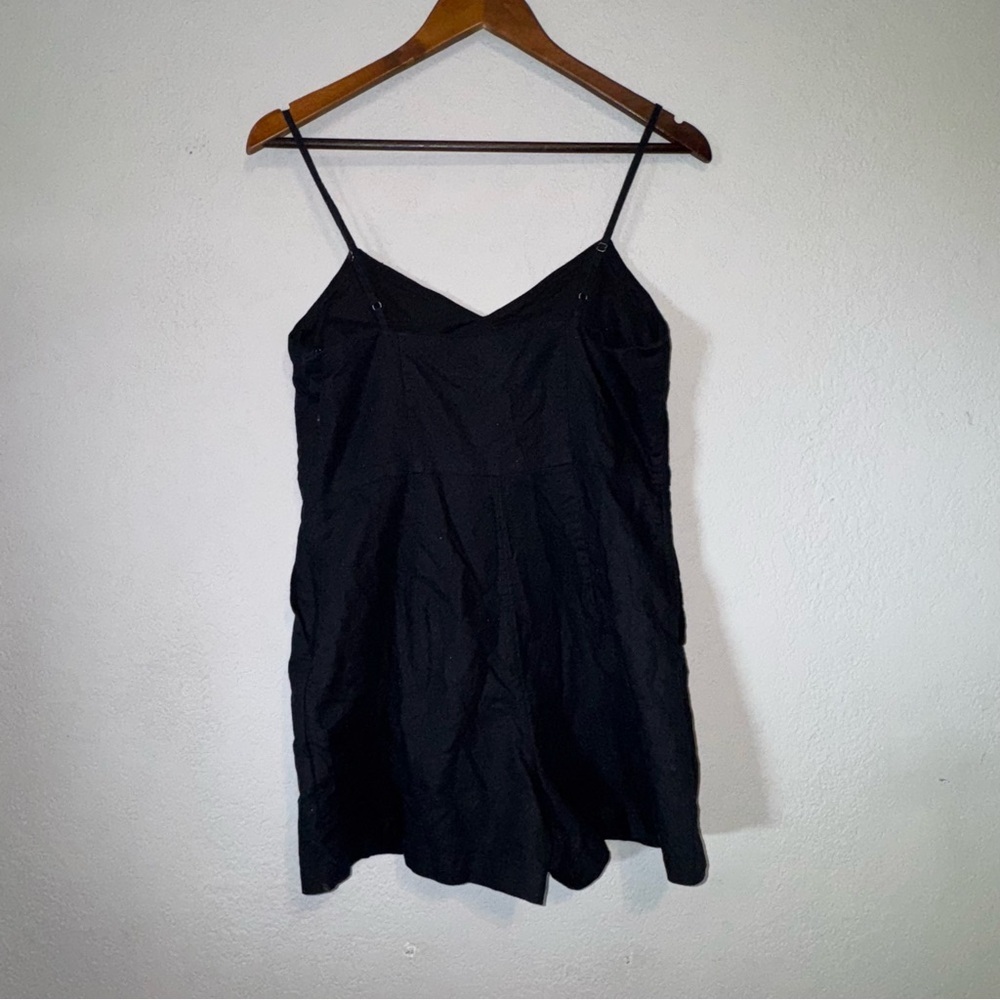 Women's Gap Chic Black Plain Solid Romper - image 6